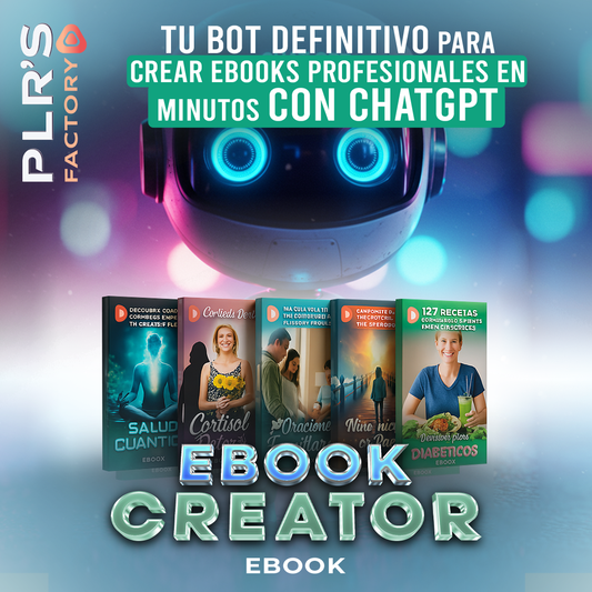 Ebook Creator: Crea Ebooks Profesionales con ChatGPT Paso a Paso